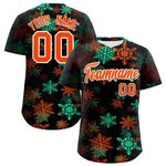 Custom Christmas Graffiti Pattern Baseball Jersey | BuyFootballJersey