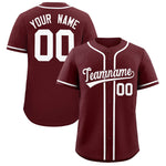 Custom Burgundy Classic Style Baseball Jersey | BuyFootballJersey