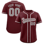 Custom Burgundy Classic Style Baseball Jersey | BuyFootballJersey