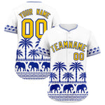 Custom White Royal Graffiti Pattern Personalized Bossinia Style Baseball Jersey | BuyFootballJersey