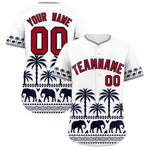 Custom White Navy Graffiti Pattern Personalized Bossinia Style Baseball Jersey | BuyFootballJersey