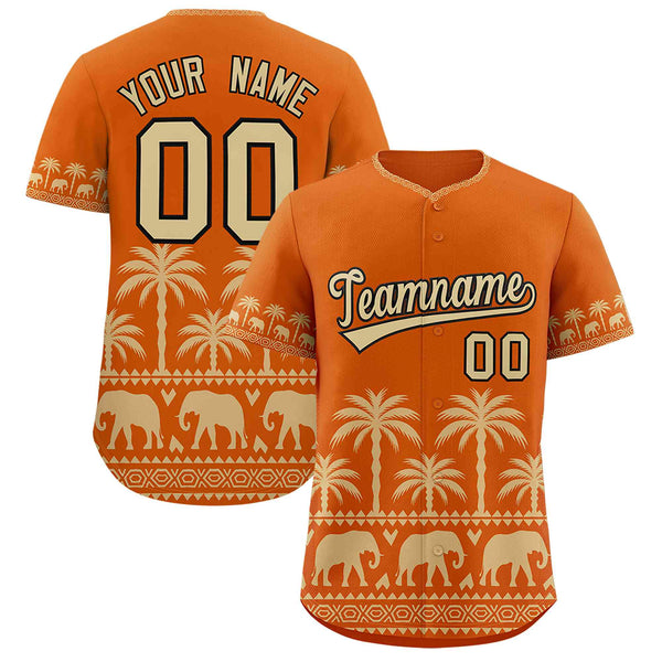 Custom Texas Orange Old Gold Graffiti Pattern Personalized Bossinia Style Baseball Jersey | BuyFootballJersey