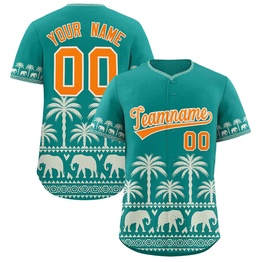 Custom Aqua Cream Graffiti Pattern Personalized Bossinia Style Baseball Jersey | BuyFootballJersey