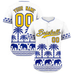 Custom White Royal Graffiti Pattern Personalized Bossinia Style Baseball Jersey | BuyFootballJersey