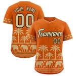 Custom Texas Orange Old Gold Graffiti Pattern Personalized Bossinia Style Baseball Jersey | BuyFootballJersey