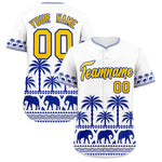 Custom White Royal Graffiti Pattern Personalized Bossinia Style Baseball Jersey | BuyFootballJersey