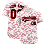 Custom White Red Playboy Graffiti Pattern Baseball Jersey | BuyFootballJersey