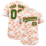 Custom White Orange Playboy Graffiti Pattern Baseball Jersey | BuyFootballJersey