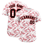 Custom White Red Playboy Graffiti Pattern Baseball Jersey | BuyFootballJersey