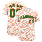 Custom White Orange Playboy Graffiti Pattern Baseball Jersey | BuyFootballJersey