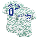 Custom White Kelly Green Playboy Graffiti Pattern Baseball Jersey | BuyFootballJersey