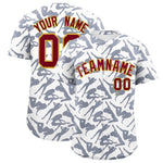 Custom White Navy Playboy Graffiti Pattern Baseball Jersey | BuyFootballJersey