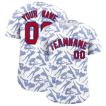Custom White Royal Playboy Graffiti Pattern Baseball Jersey | BuyFootballJersey
