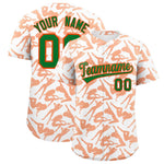 Custom White Orange Playboy Graffiti Pattern Baseball Jersey | BuyFootballJersey