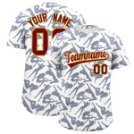 Custom White Navy Playboy Graffiti Pattern Baseball Jersey | BuyFootballJersey