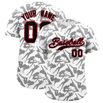 Custom White Black Playboy Graffiti Pattern Baseball Jersey | BuyFootballJersey