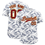 Custom White Navy Playboy Graffiti Pattern Baseball Jersey | BuyFootballJersey