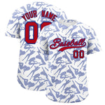 Custom White Royal Playboy Graffiti Pattern Baseball Jersey | BuyFootballJersey