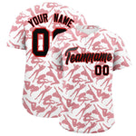 Custom White Red Playboy Graffiti Pattern Baseball Jersey | BuyFootballJersey