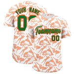 Custom White Orange Playboy Graffiti Pattern Baseball Jersey | BuyFootballJersey