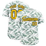 Custom White Green Playboy Graffiti Pattern Baseball Jersey | BuyFootballJersey