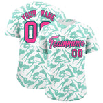 Custom White Bright Green Playboy Graffiti Pattern Baseball Jersey | BuyFootballJersey