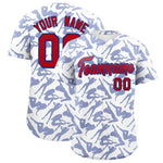 Custom White Royal Playboy Graffiti Pattern Baseball Jersey | BuyFootballJersey