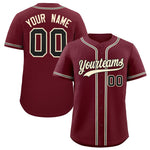 Custom Maroon Classic Style Baseball Jersey | BuyFootballJersey