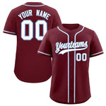 Custom Maroon Classic Style Baseball Jersey | BuyFootballJersey