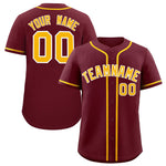 Custom Maroon Classic Style Baseball Jersey | BuyFootballJersey