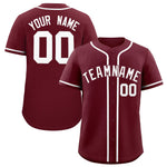 Custom Maroon Classic Style Baseball Jersey | BuyFootballJersey