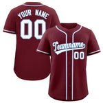 Custom Maroon Classic Style Baseball Jersey | BuyFootballJersey