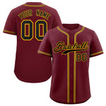Custom Maroon Classic Style Baseball Jersey | BuyFootballJersey