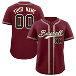 Custom Maroon Classic Style Baseball Jersey | BuyFootballJersey