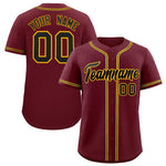 Custom Maroon Classic Style Baseball Jersey | BuyFootballJersey