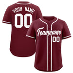 Custom Maroon Classic Style Baseball Jersey | BuyFootballJersey