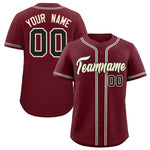 Custom Maroon Classic Style Baseball Jersey | BuyFootballJersey