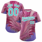 Custom Green White Fluid Feather Graffiti Pattern Baseball Jersey | BuyFootballJersey