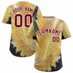 Custom Crimson White Fluid Feather Graffiti Pattern Baseball Jersey | BuyFootballJersey