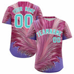 Custom Green White Fluid Feather Graffiti Pattern Baseball Jersey | BuyFootballJersey