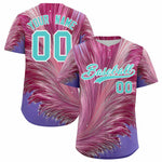 Custom Green White Fluid Feather Graffiti Pattern Baseball Jersey | BuyFootballJersey