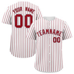 Custom White Gray Tricolor Stripe Fashion Baseball Jersey | BuyFootballJersey
