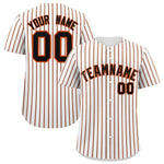 Custom White Black Tricolor Stripe Fashion Baseball Jersey | BuyFootballJersey