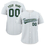 Custom White Light Blue Tricolor Stripe Fashion Baseball Jersey | BuyFootballJersey