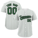 Custom White Black Tricolor Stripe Fashion Baseball Jersey | BuyFootballJersey