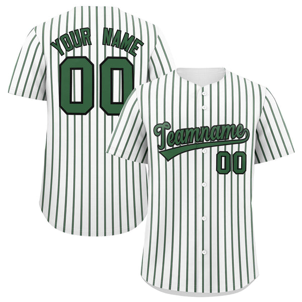 Custom White Black Tricolor Stripe Fashion Baseball Jersey | BuyFootballJersey