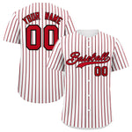 Custom White Black Tricolor Stripe Fashion Baseball Jersey | BuyFootballJersey