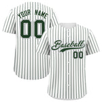 Custom White Gray Tricolor Stripe Fashion Baseball Jersey | BuyFootballJersey