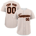 Custom White Black Tricolor Stripe Fashion Baseball Jersey | BuyFootballJersey