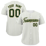 Custom White Khaki Tricolor Stripe Fashion Baseball Jersey | BuyFootballJersey